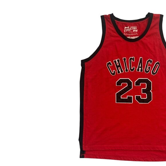 Evolution In Design Mens Sz 6X Chicago Bulls #23 Michael Jordan Greatest Tanktop - Picture 7 of 14